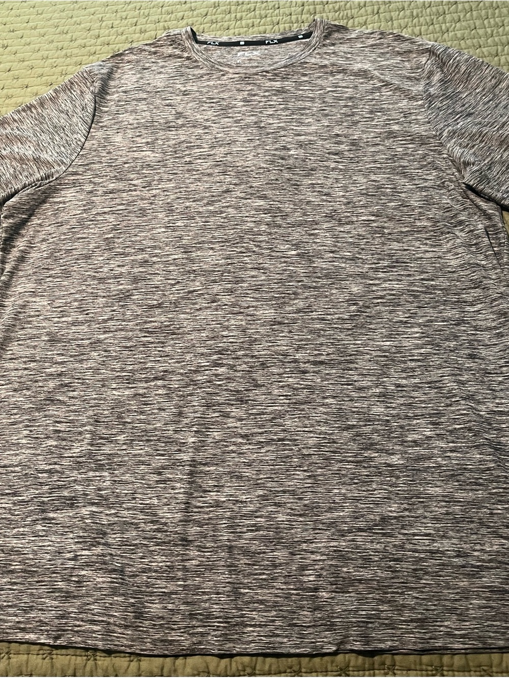 Men’s FLX Activewear Tee – Heather Gray, Size XL NWOT